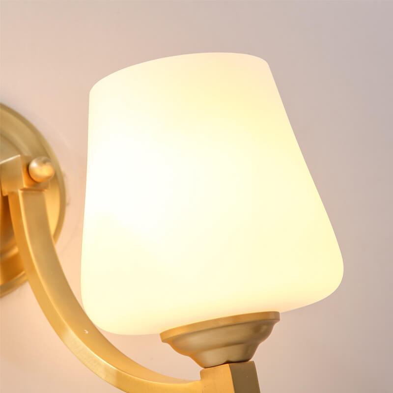 GlasGloed - Modern glass wall lamp with cylindrical shade
