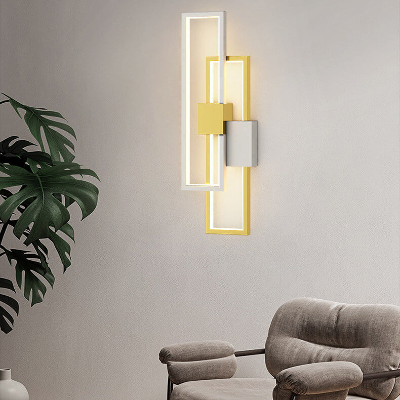 LumiSil - Minimalist Creative Square Frame Iron Silicone LED Wall Lamp