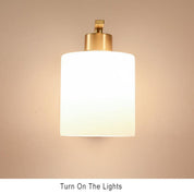 LichtGlow - Stylish Glass Wall Lamp with Cylinder Shape