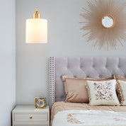 LichtGlow - Stylish Glass Wall Lamp with Cylinder Shape
