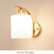 LichtGlow - Stylish Glass Wall Lamp with Cylinder Shape