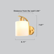 LichtGlow - Stylish Glass Wall Lamp with Cylinder Shape