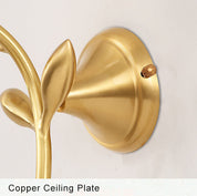 LumiFlora - Modern wall lamp with 1 arm and fabric plant motif