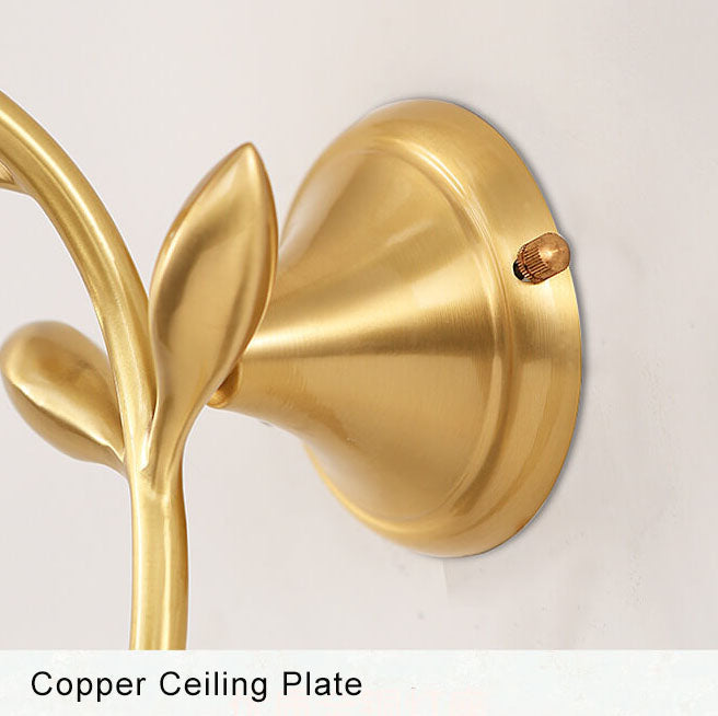 LumiFlora - Modern wall lamp with 1 arm and fabric plant motif