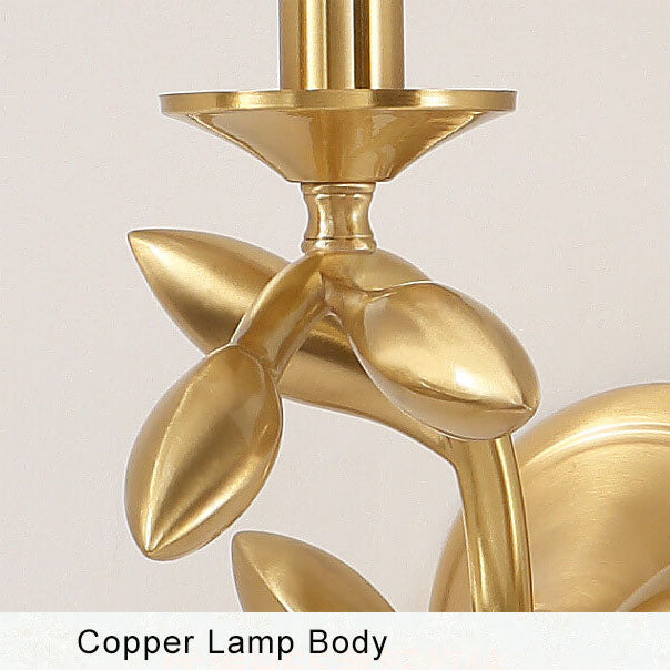 LumiFlora - Modern wall lamp with 1 arm and fabric plant motif