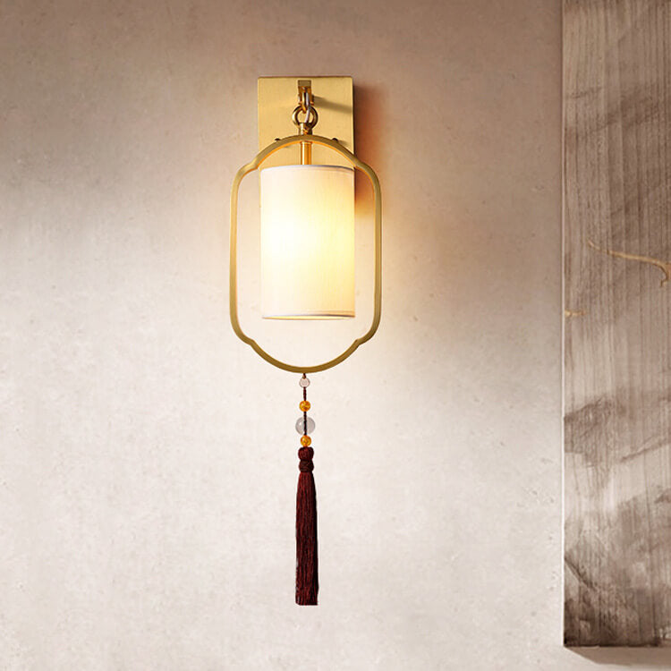LightAtmosphere - Modern 1-light fabric wall lamp in Chinese style