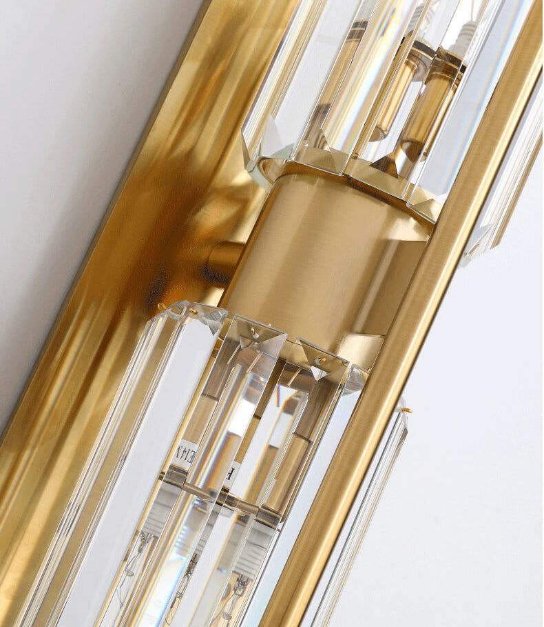 Luxury Crystal Wall Lamp with 2 Light Elements