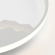 WaveGlow - Modern Oval LED Wall Lamp in Iron with Refined Wave
