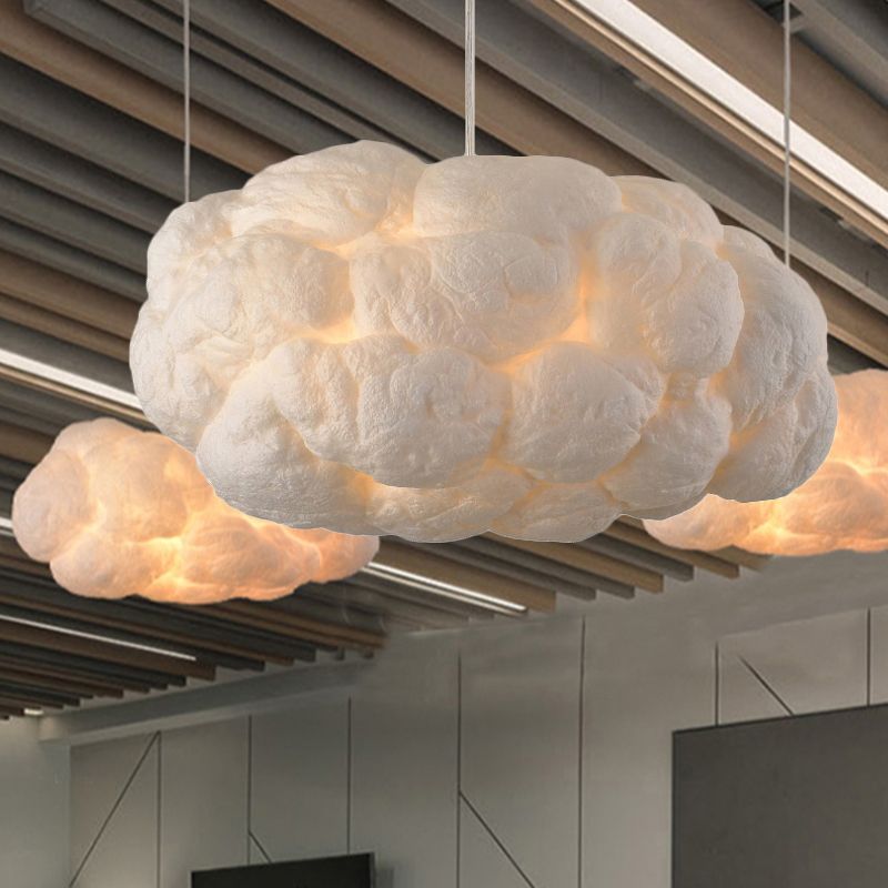 TranquilAura - LED Pendant Light in Cloud Shape for a Soothing Interior