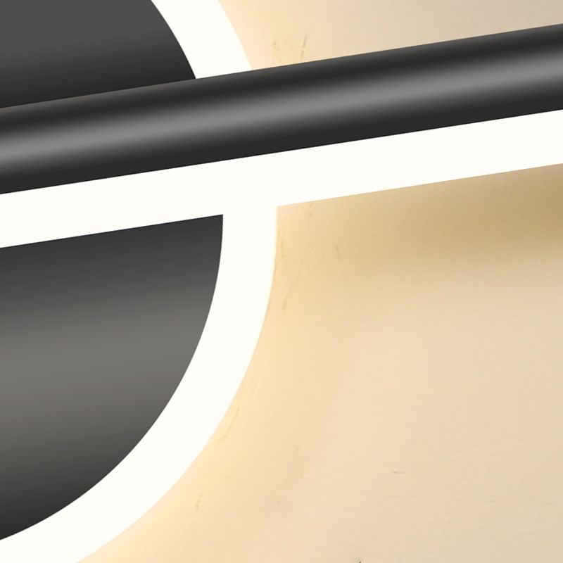 Leigh Modern Round/Square LED Wall Light Black/Gold Metal/Silicone Living/Sleeping/Bathroom