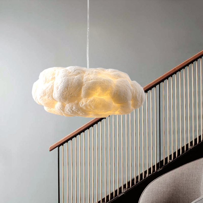 TranquilAura - LED Pendant Light in Cloud Shape for a Soothing Interior