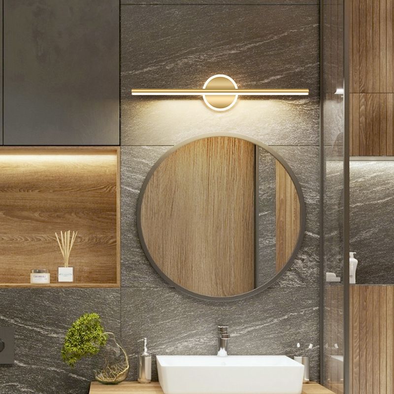 Leigh Modern Round/Square LED Wall Light Black/Gold Metal/Silicone Living/Sleeping/Bathroom