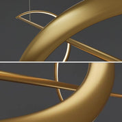 LunaGlow – Elegant Circular Metal Chandelier