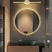 Leigh Modern Round/Square LED Wall Light Black/Gold Metal/Silicone Living/Sleeping/Bathroom