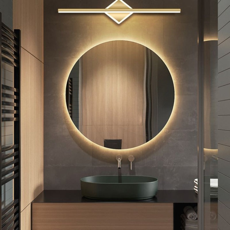 Leigh Modern Round/Square LED Wall Light Black/Gold Metal/Silicone Living/Sleeping/Bathroom