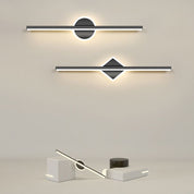 Leigh Modern Round/Square LED Wall Light Black/Gold Metal/Silicone Living/Sleeping/Bathroom