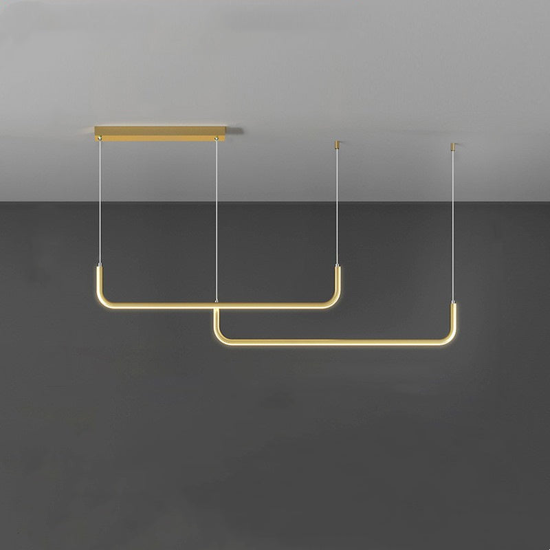 LuxeLight – Elegant Metal and Silicone Pendant Light