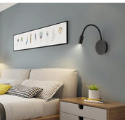 FlexiGlow - Modern LED Wall Lamp with 360-Degree Adjustable Light