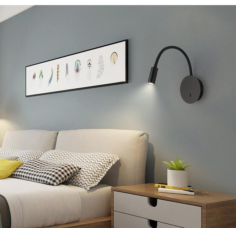 FlexiGlow - Modern LED Wall Lamp with 360-Degree Adjustable Light