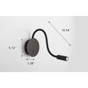 FlexiGlow - Modern LED Wall Lamp with 360-Degree Adjustable Light