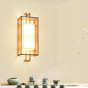 ArtiLuxe - Minimalist 1-Light Wall Lamp "Chinese Elements" in Fabric