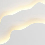 WaveGlow - Modern Oval LED Wall Lamp in Iron with Refined Wave