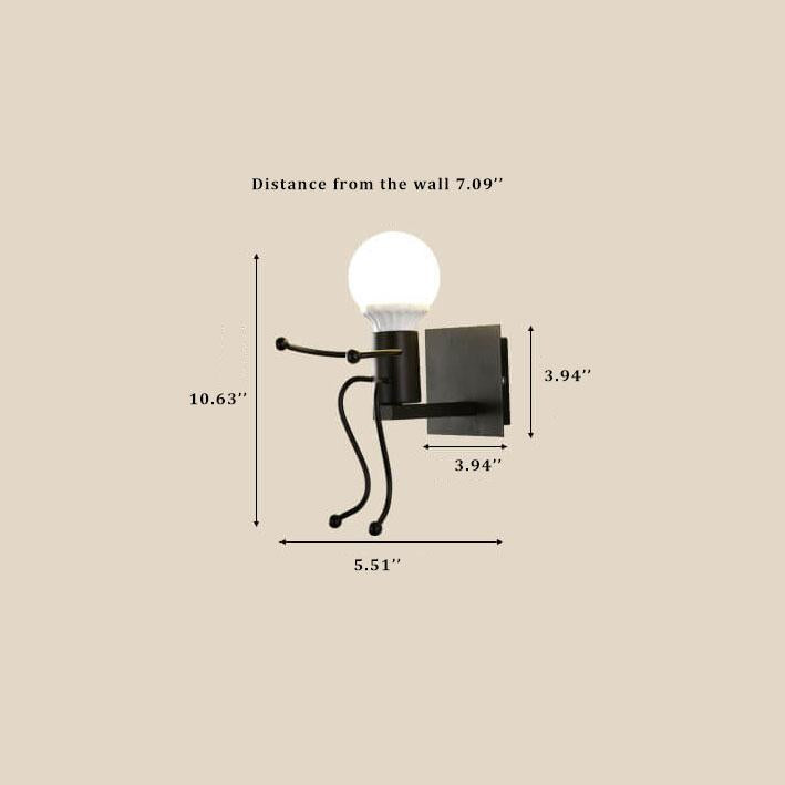 ArtiVillain - Forge Iron Wall Lamp with 1 Light