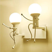 MetalMaster - Robot Wall Lamp Made of Wrought Iron