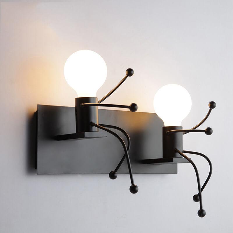 MetalMaster - Robot Wall Lamp Made of Wrought Iron