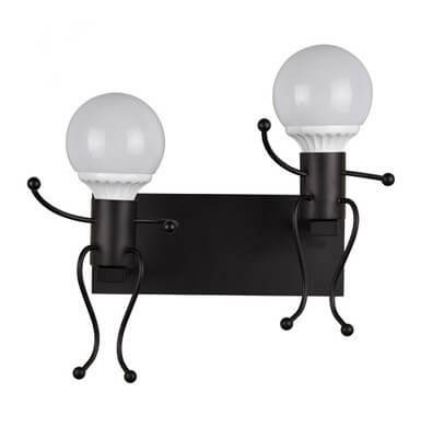 MetalMaster - Robot Wall Lamp Made of Wrought Iron