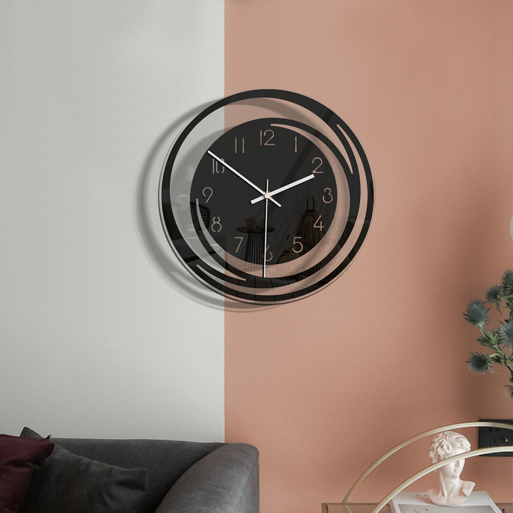 StilGlow - Analogue Wall Decoration, Silent Clock for Home