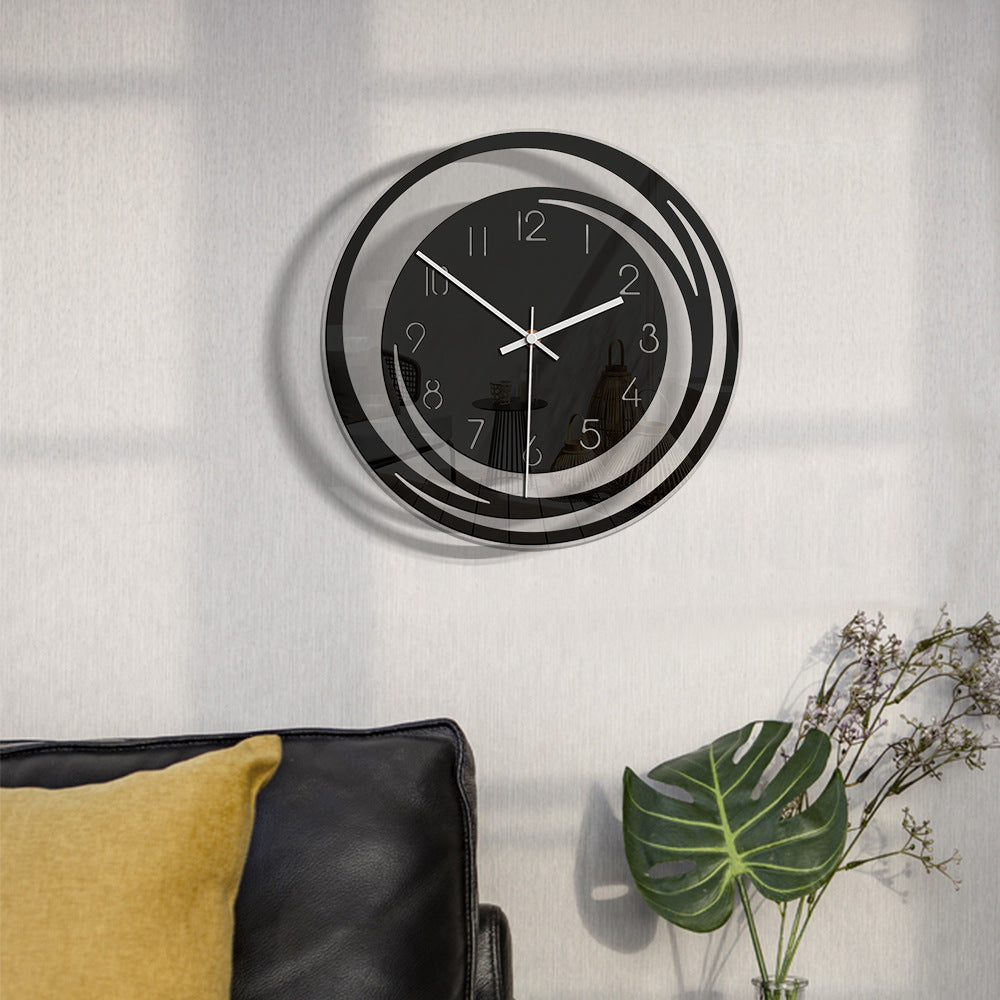 StilGlow - Analogue Wall Decoration, Silent Clock for Home