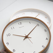 Simple Analogue Solid Wood Wall Clock for Home - Timeless and Elegant!