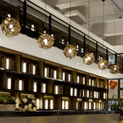 LightDesign - Geometric Round Pendant Lamp in Electrolytic Metal