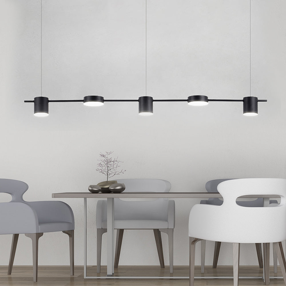 Aluminium Drum Pendant Light - Modern Lighting for a Kitchen Island
