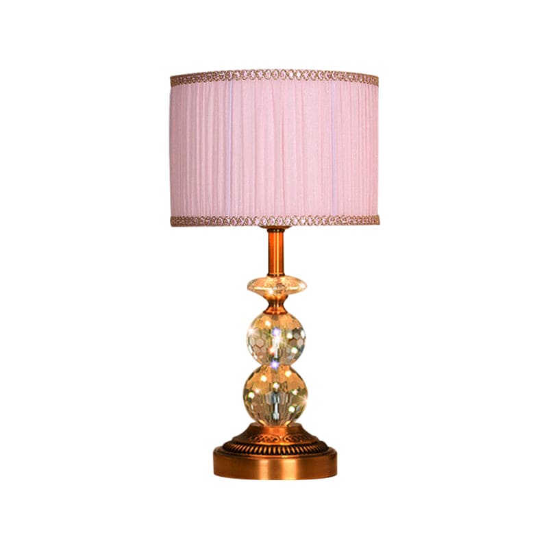 KristalGlow - Table Lamp with Tapered Shape and Faceted Crystal Balls