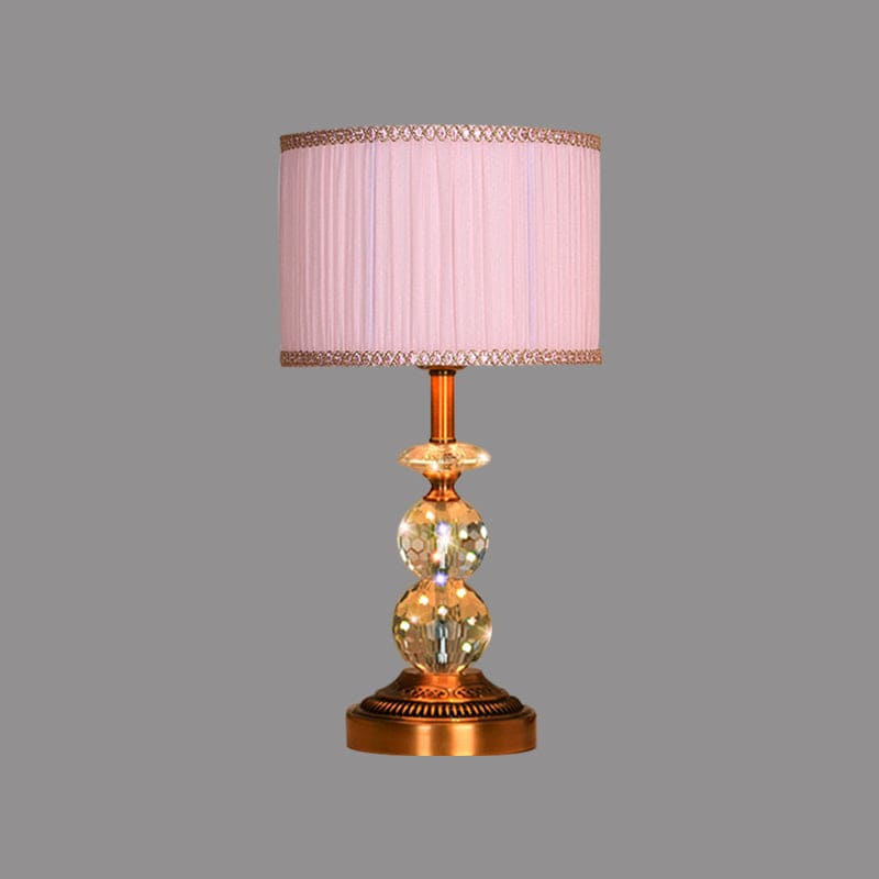 KristalGlow - Table Lamp with Tapered Shape and Faceted Crystal Balls