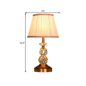 KristalGlow - Table Lamp with Tapered Shape and Faceted Crystal Balls