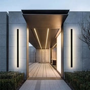 Edge Modern Design LED Wall Lamps Black Metal for Garden and Hall