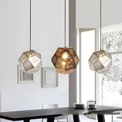 LightDesign - Geometric Round Pendant Lamp in Electrolytic Metal