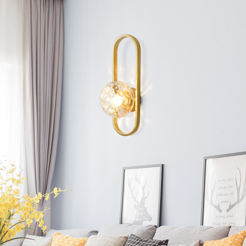 Light Circle - Modern wall lamp with glass globe and circular design