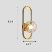 Light Circle - Modern wall lamp with glass globe and circular design