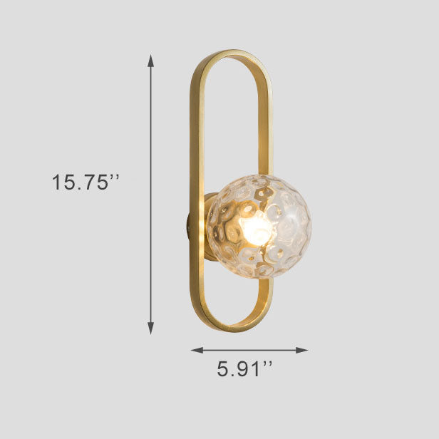 Light Circle - Modern wall lamp with glass globe and circular design