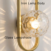 Light Circle - Modern wall lamp with glass globe and circular design