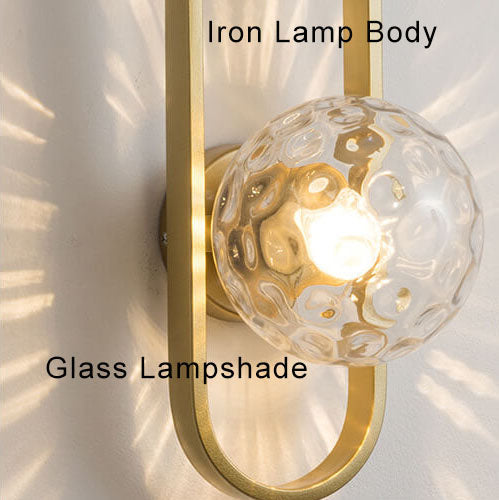 Light Circle - Modern wall lamp with glass globe and circular design