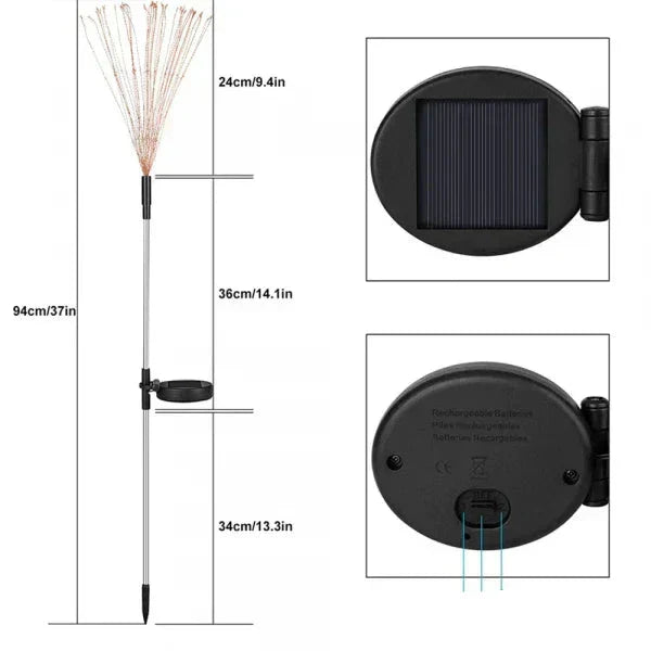 Solarsparks - Solar Lamps for Outdoors in Firework Style