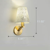 LichtBloeier - Modern Fabric Dome Wall Lamp with 1 Light Arm