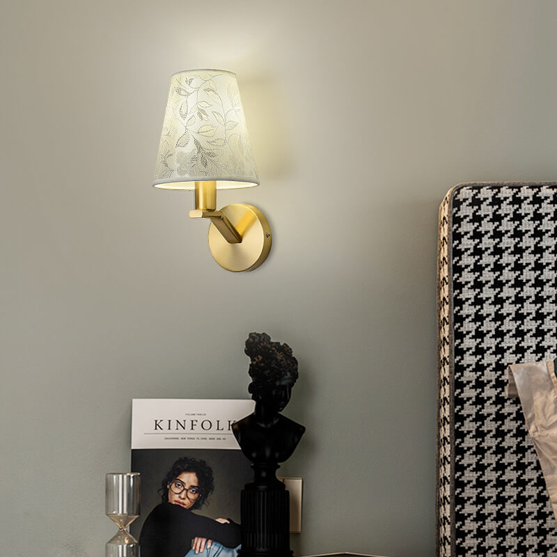 LichtBloeier - Modern Fabric Dome Wall Lamp with 1 Light Arm