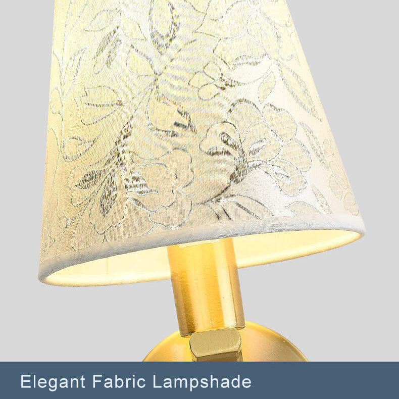 LichtBloeier - Modern Fabric Dome Wall Lamp with 1 Light Arm
