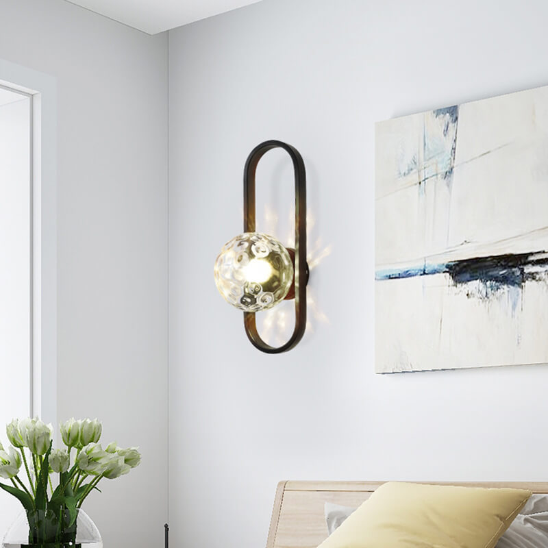 Light Circle - Modern wall lamp with glass globe and circular design
